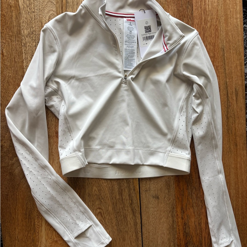 Wilson Riverside Cropped Half-Zip Top